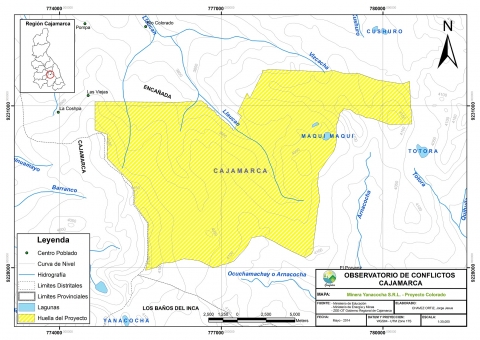 Mapa Proyecto Minero Colorado