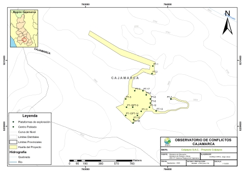 Mapa Proyecto Minero Colpayoc