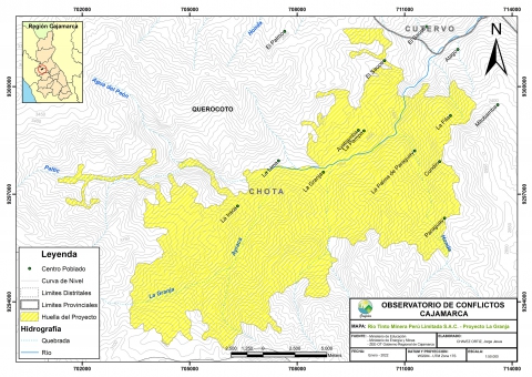 Mapa Proyecto Minero La Granja