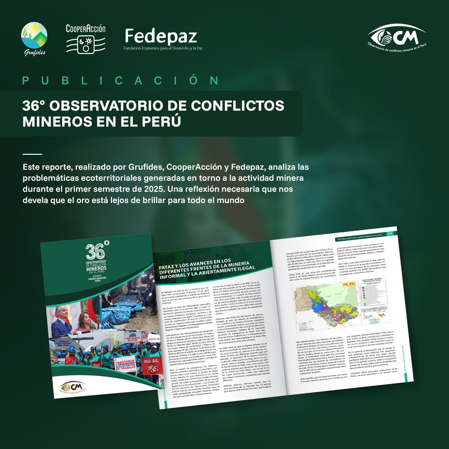 36° Observatorio de Conflictos Mineros en el Perú. Reporte Primer ...
