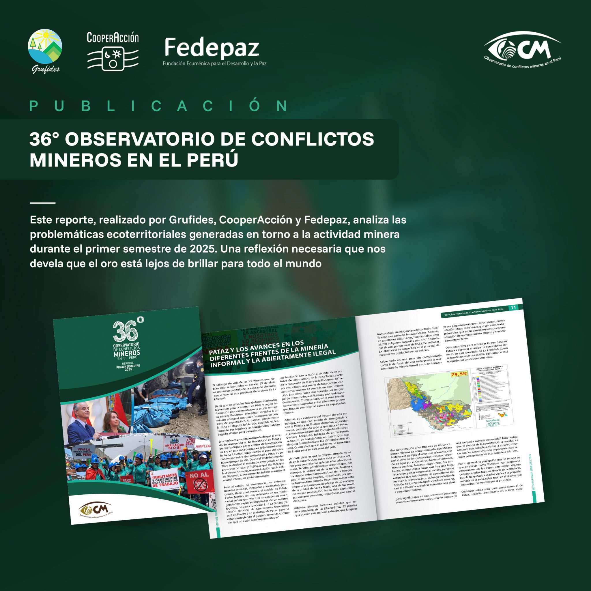 36° Observatorio de Conflictos Mineros en el Perú. Reporte Primer ...